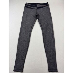 Lululemon‎ Women's Wunder Under Leggings Size 10 Herringbone Black Gray 31" In